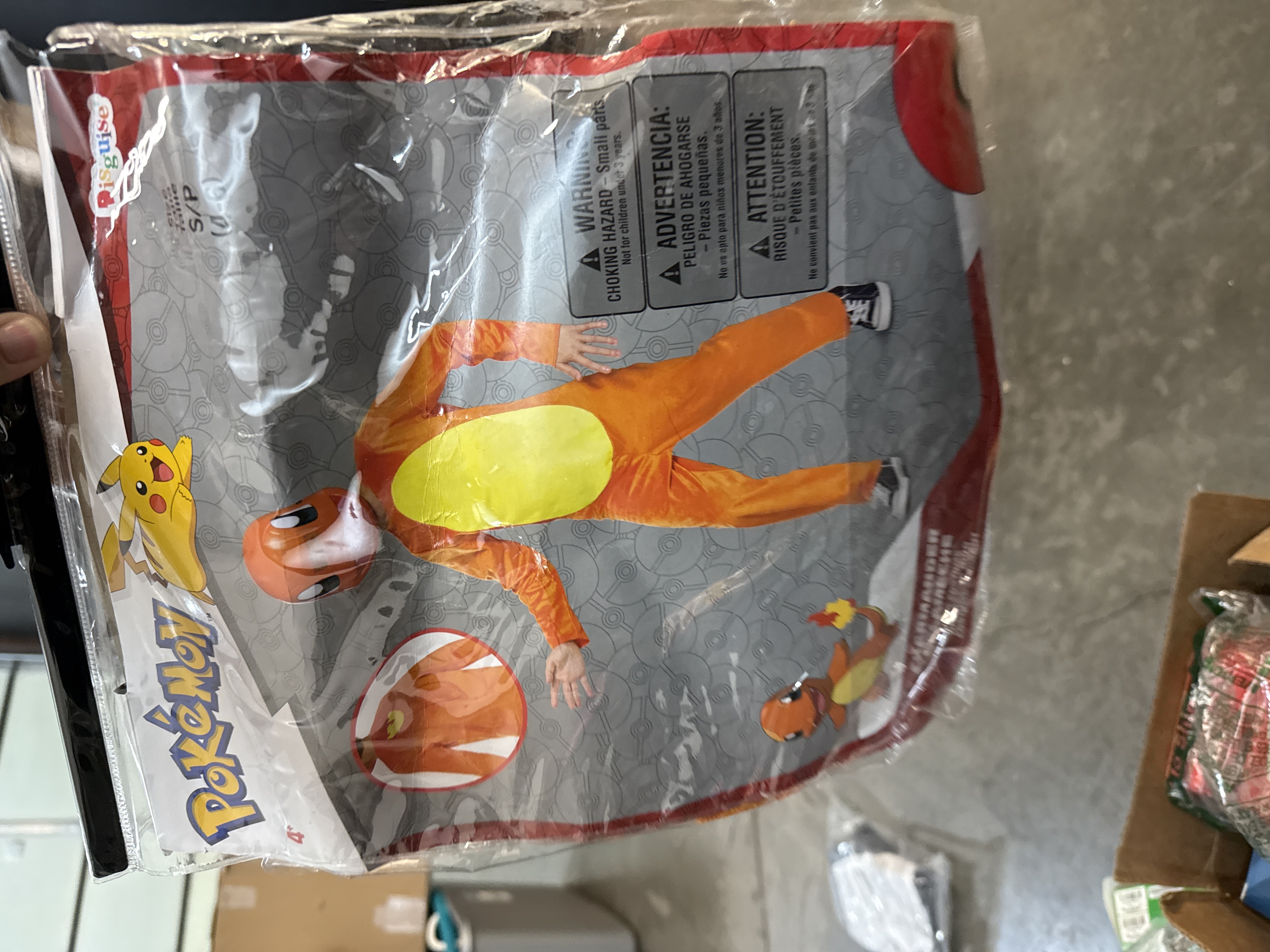Disguise Boys  Pokemon Charmander Hooded Costume - Size 4-6