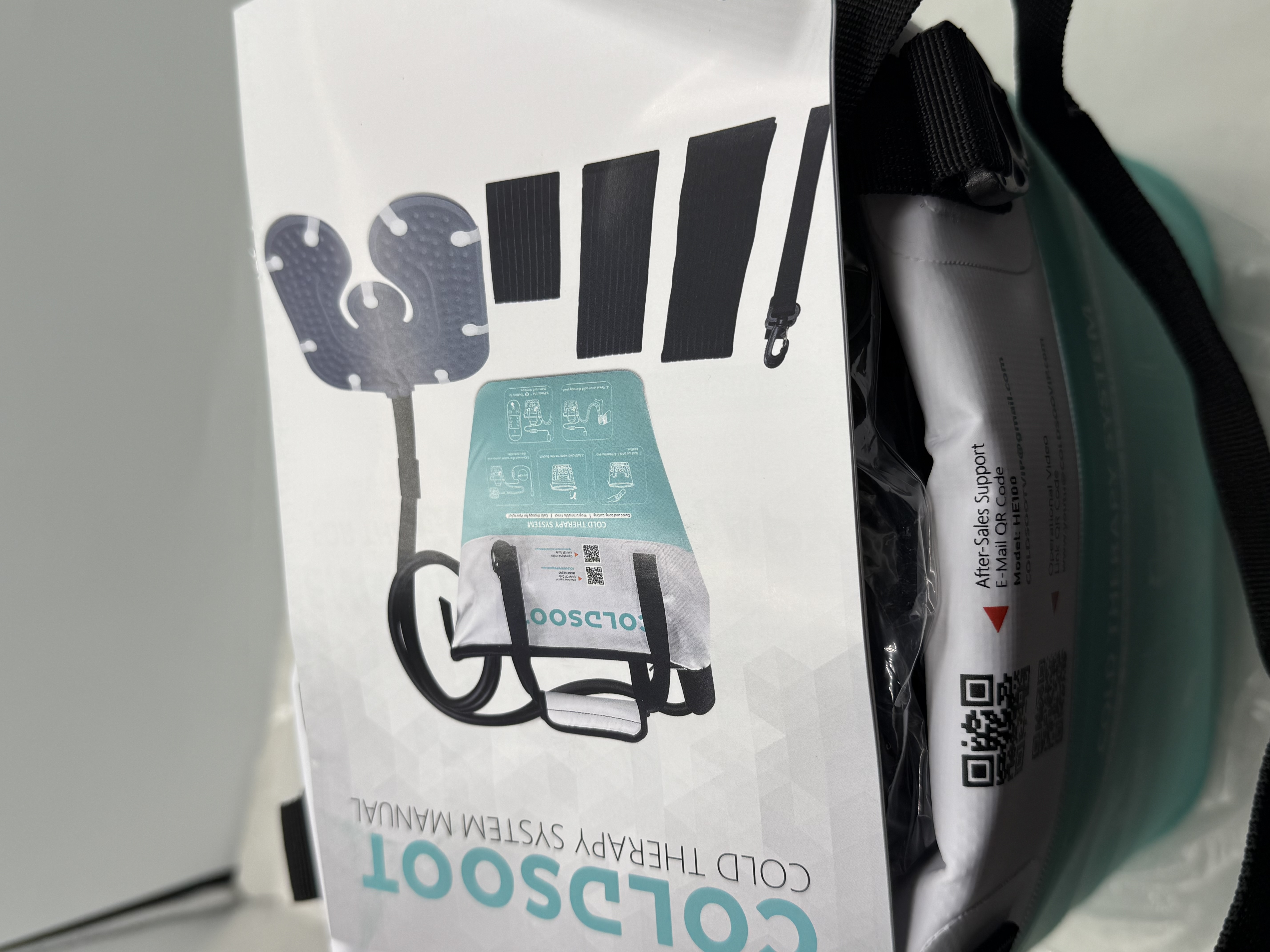 COLDSOOT Cold Therapy Machine w/Timer, Compact and Portable Ice Machine for Knee After Surgery, Knee Replacement Recovery System, Cryotherapy Pain Relief w/Compression Pad for Shoulder, Hip and Ankle