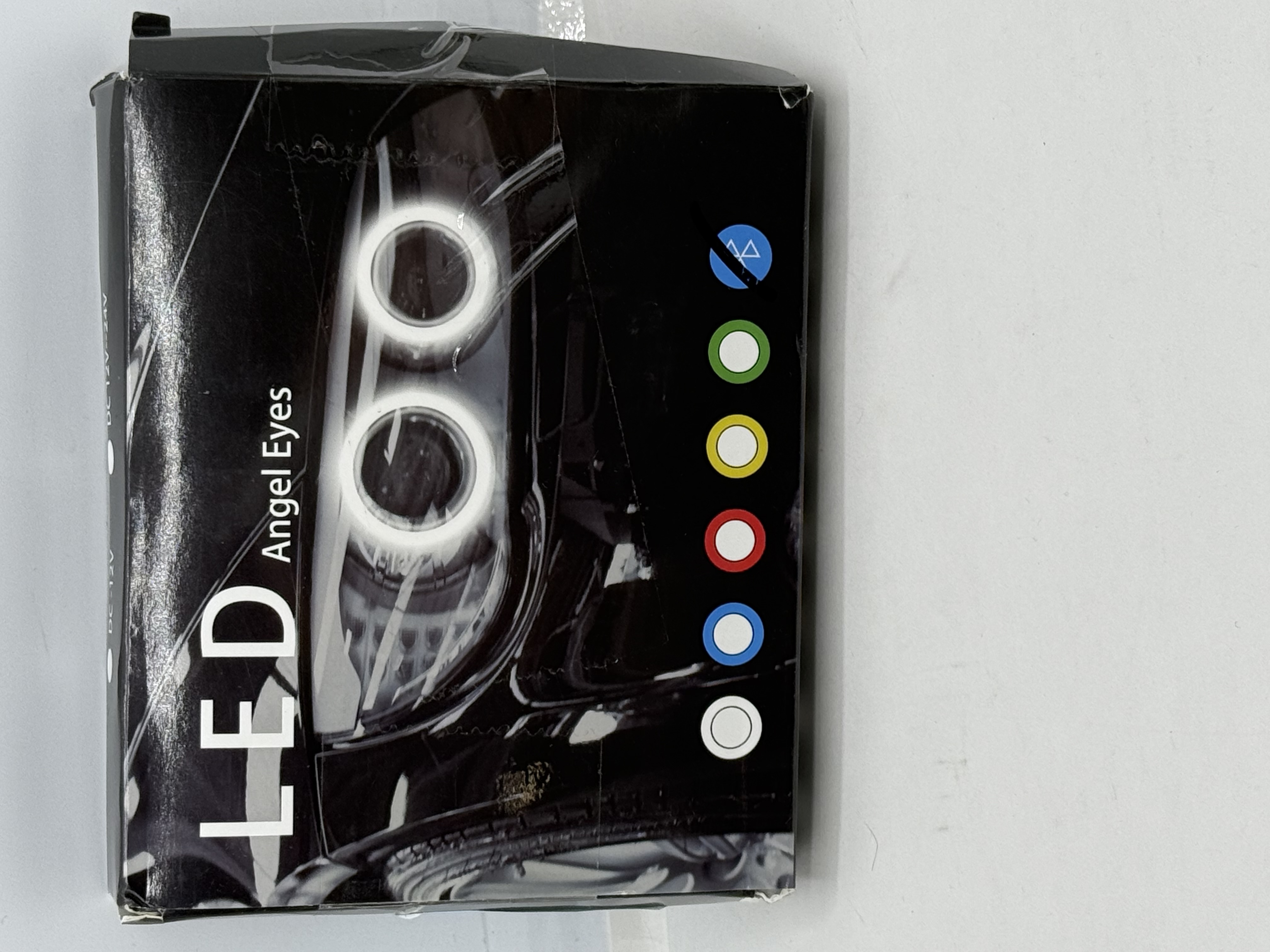 Qasim 80MM Hexagon Angel Eyes RGB APP Control Retrofit Car Motorcycle Light