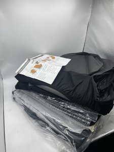 CAR PASS Universal Black Leather Lace Car Seat Covers Full Set photo 3