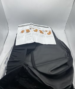 CAR PASS Universal Black Leather Lace Car Seat Covers Full Set photo 4