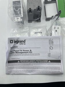 Legrand Pro In-Wall TV Power and Cable Management Kit photo 6