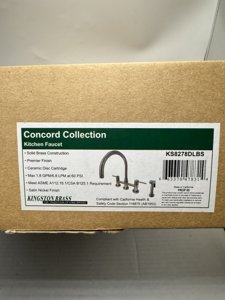 Kingston Brass KS8278DLBS Two-Handle Bridge Kitchen Faucet W/Brass Side Sprayer photo 2