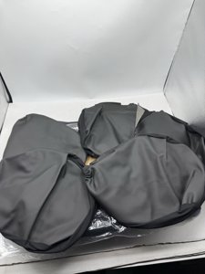 CAR PASS Universal Black Leather Lace Car Seat Covers Full Set photo 2