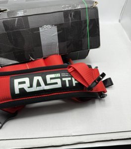 RASTP 4 Point Safety Harness with 3 Inch Padding (Red) photo 2