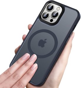 iPhone 14 Pro Protective Shell Case, Translucent AntiFingerprint Anti Shockproof