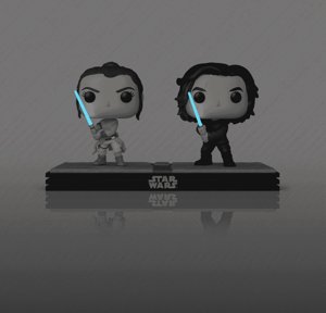 REY AND KYLO REN Funko Pop Moments Star Wars GLOW IN THE DARK TARGET CON 758 photo 5