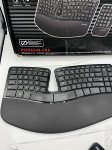 Perixx PERIDUO-606A, 3-in-1 Wireless Compact Ergonomic Keyboard with Vertical photo 2