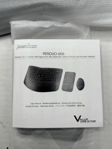 Perixx PERIDUO-606A, 3-in-1 Wireless Compact Ergonomic Keyboard with Vertical photo 8