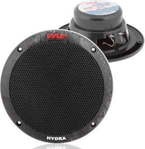 6.5 Inch Dual Marine Speakers - 2 Way Waterproof and Weather Resistant Outdoor