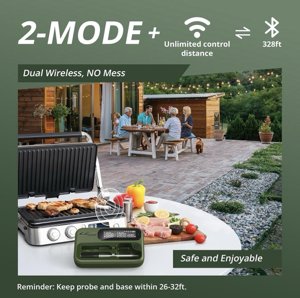 Wireless WiFi Meat Thermometer Digital - New Sealed photo 3