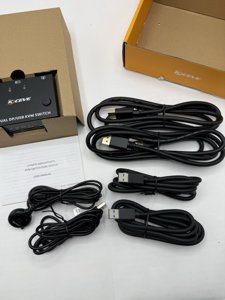 KCEVE KVM Switch 2 Monitors 2 Computers 4K@144Hz (KC-KVM202DP) photo 3