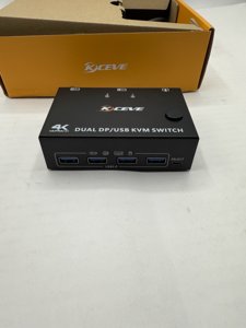 KCEVE KVM Switch 2 Monitors 2 Computers 4K@144Hz (KC-KVM202DP) photo 4