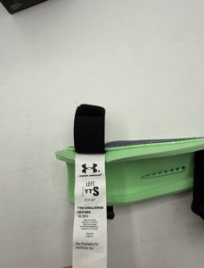 UNDER ARMOUR Challenge Shin Guards (UA21580) - Youth Small - Matrix Green/Cobalt photo 2