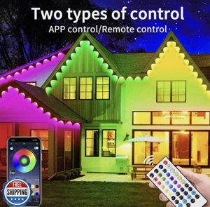 Rroetxi 300FT Permanent Outdoor Lights, IP67 Waterproof LED Light photo 2