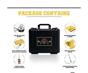 1320LBs Magnet Fishing Kit – A Complete Double Magnet Fishing Kit with Case photo 4