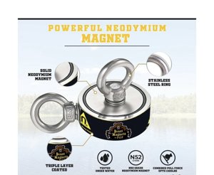 1320LBs Magnet Fishing Kit – A Complete Double Magnet Fishing Kit with Case photo 3