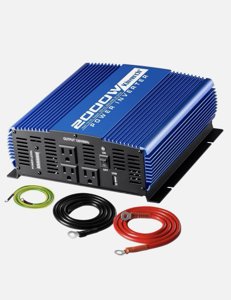 Kinverch 2000W/ Power Inverter 3 AC Outlets 12V to 110V Car