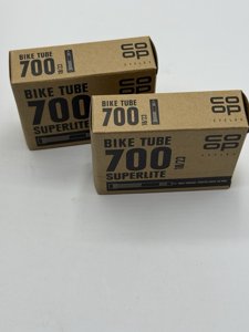 CO-OP Bike Tube  700x18/23 Half Threaded Presta Valve 48mm. - 2 Pack photo 2
