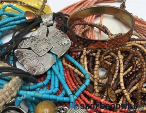 Natural Carved & Seed Bead Mixed Jewelry - 2lb Lot photo 6
