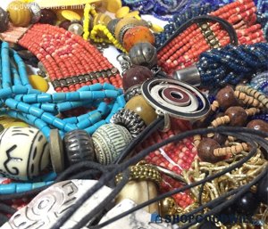 Natural Carved & Seed Bead Mixed Jewelry - 2lb Lot photo 5