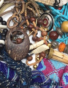 Natural Carved & Seed Bead Mixed Jewelry - 2lb Lot photo 7