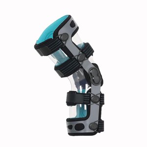 Komzer ACL Knee Brace, Best Functional PCL MCL Knee Brace for Men & Women, Knee Support for Running & Sports & Ligament Injuries OA Arthritis Knee Joint Pain Relief(L-Left)