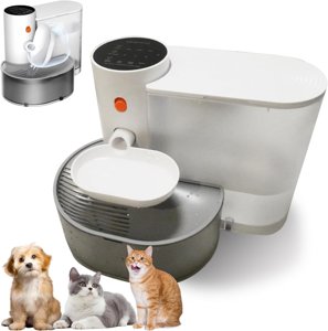 Smart Pet Water Fountain, Automatic Wireless Cat Water Fountain No Filter,Removable 3L Automatic Water Feeder Pet Water Dispenser Self Cleaning Water Fountain for Cats