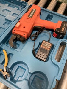 Futchoy 8mm-34mm Tier Tying Machine Automatic Rebar Tier Tying Machine Electric Reinforcing Rebar Tier Gun (Orange) photo 2