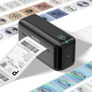 MUNBYN Bluetooth Thermal Label Printer RealWriter RW402B, 4x6 Shipping Label Printer for Small Business, Compatible with Android, iPhone and Windows, Mac, Chromebook, Ebay, USPS, FedEx, Shopify