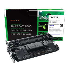 Clover Remanufactured High Yield Toner Cartridge Replacement for HP CF258X (HP 58X) | Black