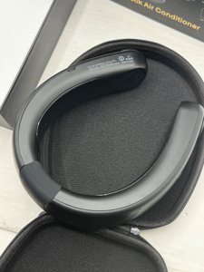 AMACOOL Portable Air Conditioner Portable Neck Fan, 3-Speed Hands Free, 5000mAh Rechargeable Battery Bladeless USB Fan, Long Lasting with LED Screen Cooling for Gift Working Travel Indoors & Outdoors photo 6