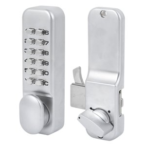 Keyless Sliding Door Lock, 1 to 11 Digits Mechanical Combination Lock, Keypad Lock for Interior Door, Sliding Door Keyless Access for Kitchen Office Balcony
