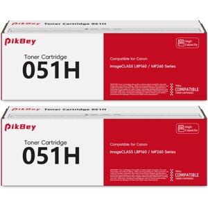 051H High-Yield Black Toner Cartridge 2-Pack Replacement for Canon 051H Toner Cartridges for imageCLASS MF264dw, MF267dw, MF269dw, LBP162dw Printer (2168C001/2169C001)