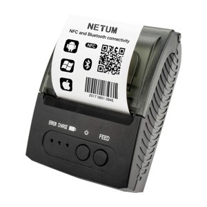 NETUM Bluetooth Receipt Printer, Portable 58mm Mini Thermal Pos Printer, Compatible with Android/Windows