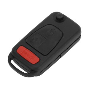 X AUTOHAUX Key Shell Case Keyless Entry Remote Key Fob Replacement Case for Mercedes-Benz ML320 1998-2003 3 Buttons