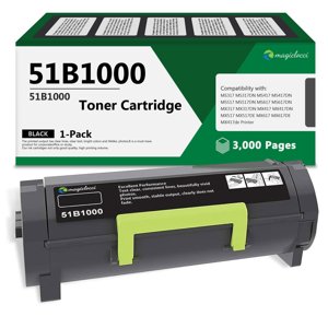 51B1000 Black High Yield Toner Cartridge (1-Pack, 3,000 Pages) Compatible Replacement for Lexmark 51B1000 Toner Cartridge Work for MS317dn MS417dn MS517dn MS617dn MX317dn Printer photo 1