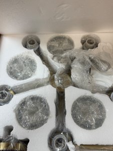 ALICE HOUSE 20 inch Dining Room Chandeliers, Brushed Brass Modern Farmhouse Lighting Fixture for Kitchen, Bedroom, Dress Room and Home Office AL5095-H5 photo 6