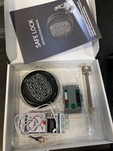 High Security Electronic Safe Lock Replacement Keypad with Solenoid Lock & 2 Override Keys, Fit Safe Box and More photo 2