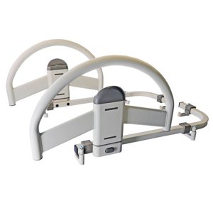 Stander EZ Click Bed Handle, Hospital Beds Rail, Safety Assist Medical Railing for Seniors, Long Term Care for Elderly, Set of 2, ASTM Safety Approved Bedrail