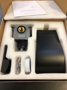 Modern Black Bathtub Faucet Solid Brass Wall Mount,AUU Matte Black Waterfall Roman Tub Filler Faucet Single Handle Wall Mounted Tub Faucet with Rough in Valve and 4.72" Wide Spout photo 3