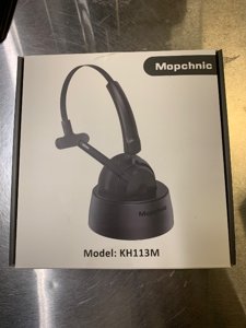 Mopchnic Bluetooth Headset, Wireless Headphone with Microphone, On Ear Bluetooth with USB Dongle for Office Call Center Skype Zoom Meeting Online Class (KH113M) photo 2