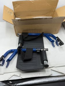 Blue Streak Wheelchair footrest Replacement,Economy Footrest for Wheelchairs and Transport Chair, Composite Footplates and Heel Loops,Universal Swing-Away Footrests, T93, PH-SF(1 Pr, Blue) photo 4