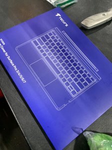 TECURS Bluetooth Keyboard for Surface Pro 7/7+/6/5/4/3 (12.3 inch), Wireless Bluetooth Connection 7-Colors Backlight Keyboard Type Cover, Touchpad, Sleep/Wake Function, Rechargeable Ultra-Thin Design photo 2