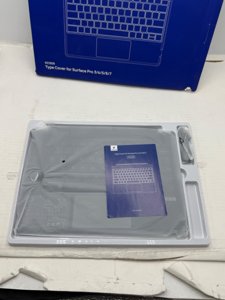 TECURS Bluetooth Keyboard for Surface Pro 7/7+/6/5/4/3 (12.3 inch), Wireless Bluetooth Connection 7-Colors Backlight Keyboard Type Cover, Touchpad, Sleep/Wake Function, Rechargeable Ultra-Thin Design photo 6