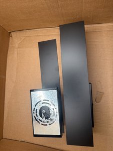 Edwarmlux Indoor Wall Sconces, Modern Wall Lights, Up and Down Wall Mount Light, Dimmable Hardwired Wall Light for Bedroom, Living Room, Hallway, GU10 Bulbs Excluded, 2 Pack (Matt Black) photo 4