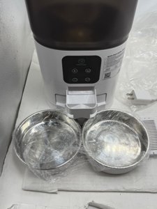 PAPIFEED 7L Automatic Cat Feeder for 2 Cats, 2-Way Splitter Timed Cat Dry Food Dispenser with 2 Bowls, Programmable Control 1-12 Meals, Dual Power Supply, Auto Pet Feeder for Multi-Pet photo 9