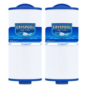 Cryspool® 05033 Filter Compatible with Tuff Spa Filter, Del Sol Spas, Sundance Spas 6540-723, 5CH-402, FC-2811, South Pacific Spas, 40 Sq. Ft Spa Filter Cartridge, 2 Pack