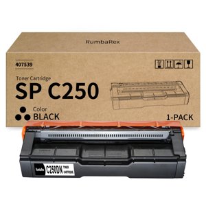 SP C250 Black Toner Cartridge 407539 Replacement for Ricoh SP C250dn Toner Cartridge SP C250A C250SF C261SFNW C261DNW C260DNW C260SFNW Printer Ink 1-Pack