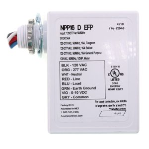 SENSOR SWITCH NPP16-D-EFP 120/240/347 VAC, EFP, Latching Relay Type, Relay/Power Pack